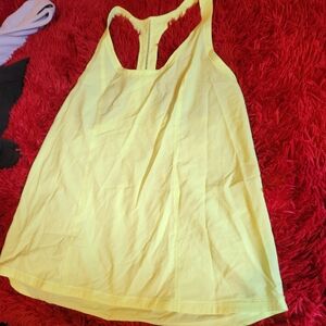Lululemon Yellow Sleeveless Tank Top